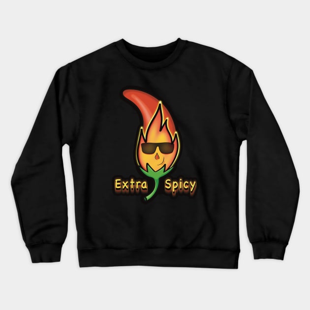 Extra Spicy - Chili Picante Crewneck Sweatshirt by Creasorz